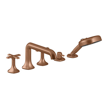 KOHLER<br>K-EX27114T-3-BRD<br>Occasion 五孔缸上型龍頭<br>(流沙金)示意圖