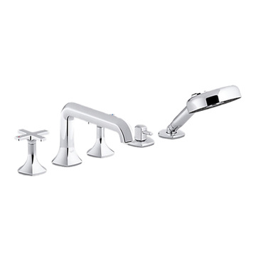KOHLER<br>K-EX27114T-3-CP<br>Occasion 五孔缸上型龍頭<br>(鉻色)示意圖
