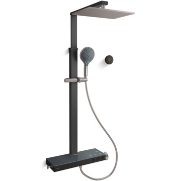 ❇️KOHLER 廚衛升級手冊❇️<br>K-EX34538T-9-BRT<br>Urbanity+恆溫三出水淋浴柱<br>(幻境銀)示意圖