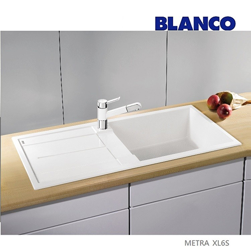 BLANCO METRA XL 6S<br>515136 廚用花崗岩水槽<br> (白色/ 100x50 cm)示意圖