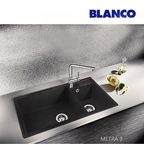 BLANCO METRA 9<br> 513273 花崗岩廚用水槽<br>(黑色/ 86x50 cm)示意圖