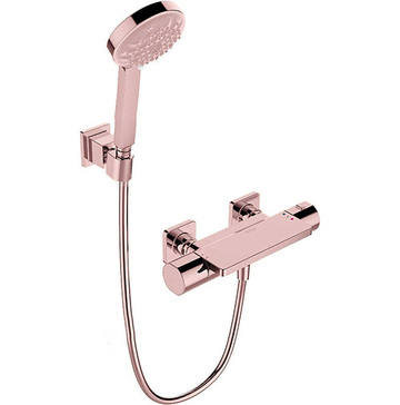 〝KOHLER 促銷商品〞<br>K-23522T-9-RGD<br>Parallel 恆溫掛牆式花灑龍頭  <br> (玫瑰金) - 無下出水示意圖