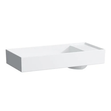 LAUFEN 81233.2<br>KARTELL 立式檯面盆<br>無溢水(75x35cm)示意圖