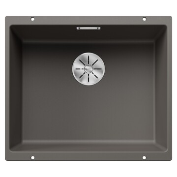BLANCO SUBLINE 500-U <br>527353 花崗岩廚用水槽<br> (火岩灰/ 內徑50x40 cm)示意圖