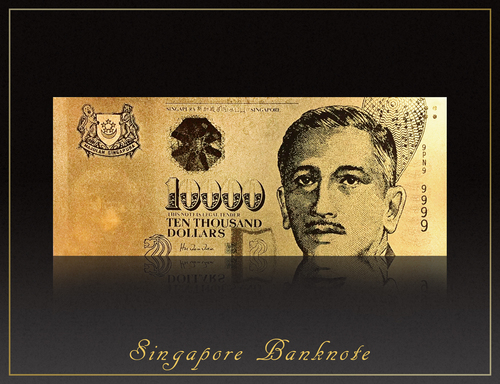 黃金鈔-新加坡紙鈔示意圖