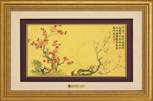 錦繡W－梅花竹葉示意圖