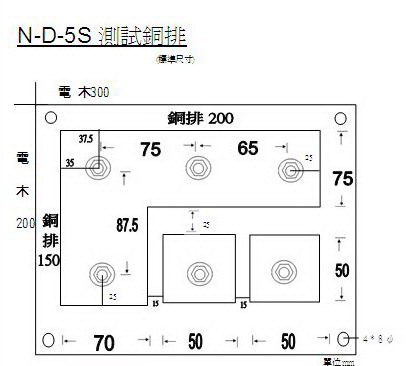 N-D-5測試銅排