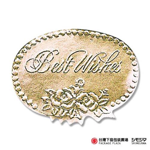 貼紙／Best wish / 金 / L / 100片示意圖