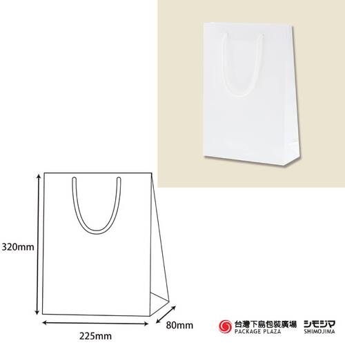 PB-SWT 亮面紙袋／白／10入示意圖