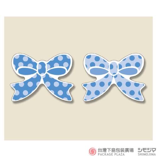 貼紙／藍色蝴蝶結 / 100片示意圖