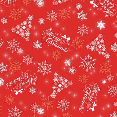 聖誕包裝紙 半才 Pave Tree 紅 / 50枚示意圖