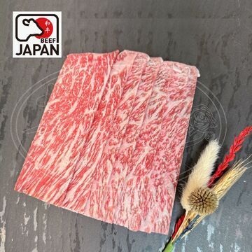 日本A5和牛燒烤片示意圖