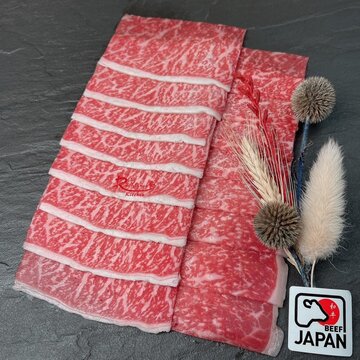 日本A5和牛蜜口肉片示意圖