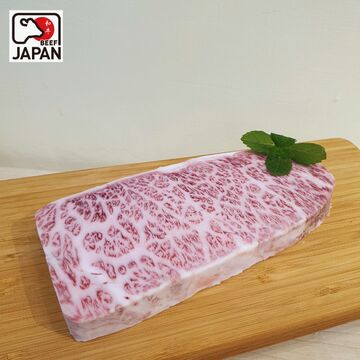 A5和牛羽下厚切牛排示意圖