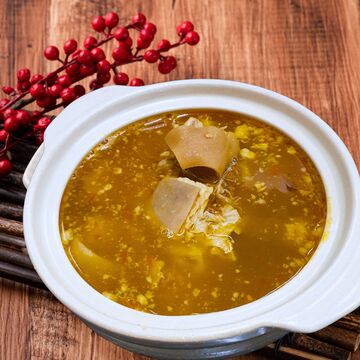 帶皮紅燒羊肉爐示意圖