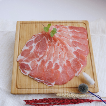 豬梅花肉片示意圖