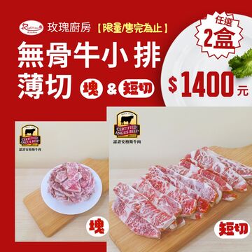 美國CAB牛小排薄切塊示意圖