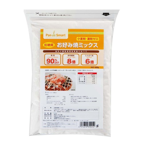 Pan de Smart 低醣質 大阪燒用粉示意圖