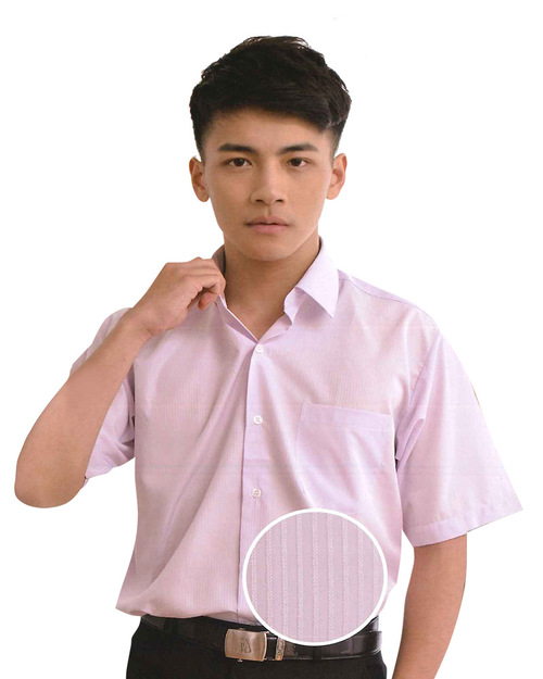男襯衫 長袖襯衫 短袖襯衫 粉色 <span>L-204 ＃P.54</span>示意圖