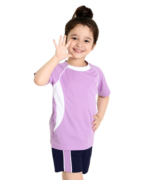T恤訂製款幼兒園運動T-粉紫配白 <span>PCANK-THQ-A61</span>示意圖