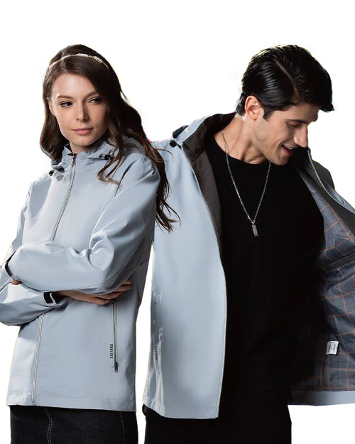 可拆帽複合精品外套-灰色 <span>11312</span>示意圖