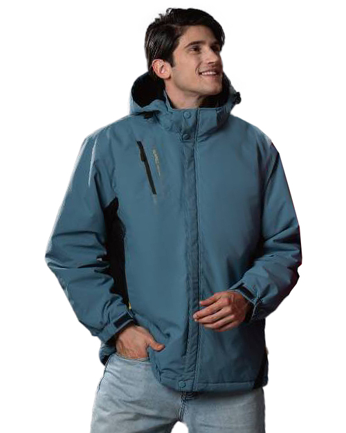 可拆帽長毛兩件式外套-霧藍 <span>11502</span>示意圖