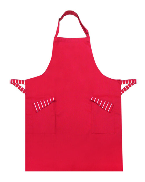 餐飲圍裙/井式圍裙/訂製圍裙-紅色<span>APCAN-C-00064</span>示意圖