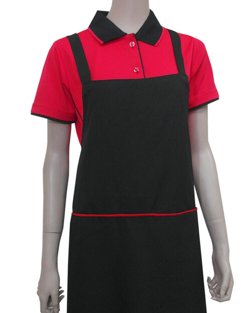 廚師圍裙/日式圍裙/訂製圍裙-黑出芽紅 <span>APCAN-C-00065</span>示意圖