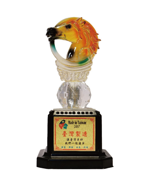 紀念獎座 水琉璃獎盃-一馬當先<span>CPL-003</span>示意圖