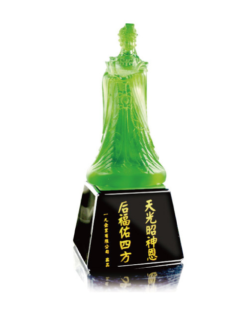 紀念獎座 琉璃獎座-天后媽祖<span>E009-03</span>示意圖