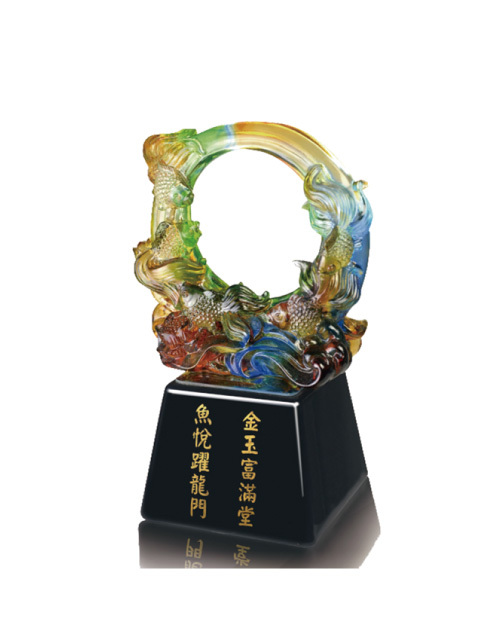 紀念獎座 琉璃獎座-金玉滿堂<span>F006-01</span>示意圖