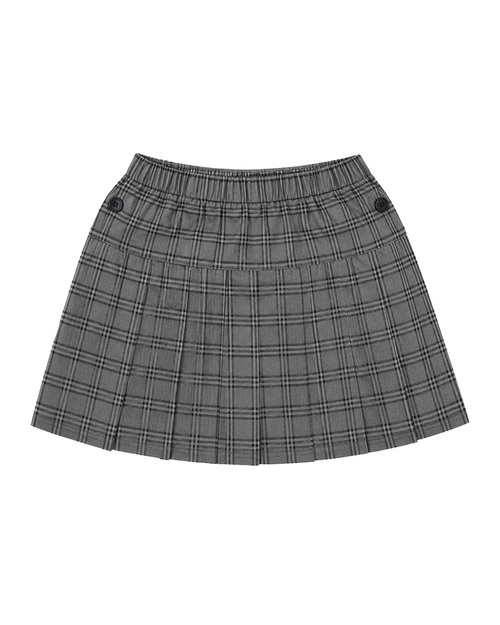 合唱團服｜學院風百褶裙 灰格子｜<span>GB-SFX-0003A-01</span>示意圖