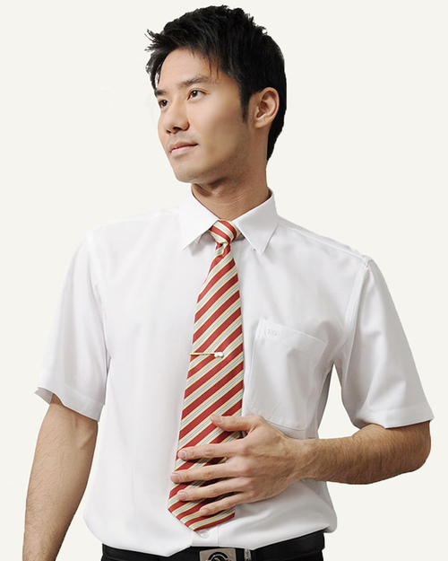 男襯衫 長袖襯衫 短袖襯衫 白色  <span>S-01 ＃P.41</span>示意圖