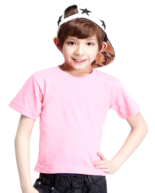 T恤純棉圓領短袖童版-粉紅<span>TC25K-A01-211</span>示意圖