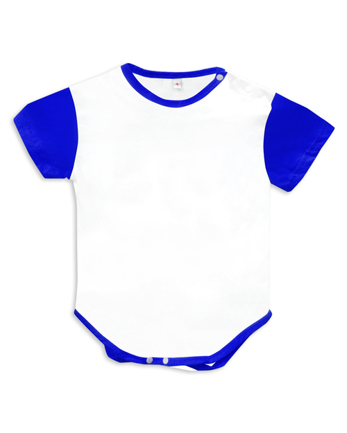 嬰兒包屁衣-白色配寶藍<span>TCANC-A01-00102</span>示意圖