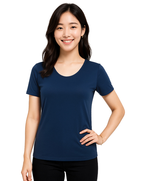 客製化T恤｜運動排汗T｜腰身圓領丈青｜<span>TCANG-A01-00235</span>示意圖