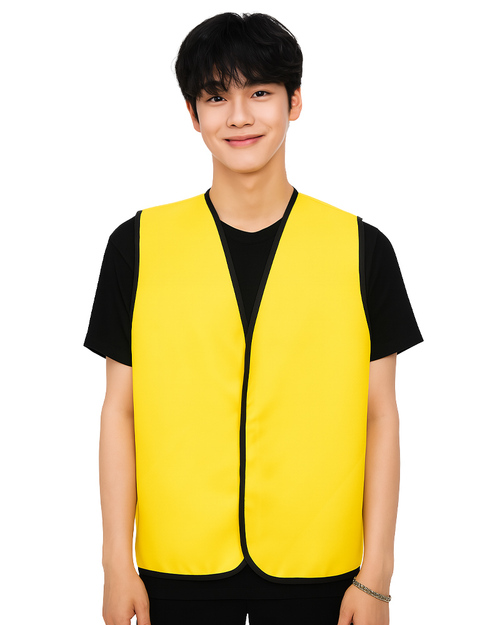活動背心訂製款｜黃滾黑｜ <span>VUI-B-08</span>示意圖