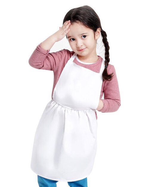 兒童才藝圍裙訂製-白<span>APCAN-A-00013</span>示意圖