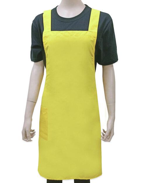 工作圍裙/訂製圍裙-黃<span>APCAN-A-00039</span>示意圖