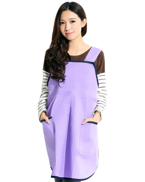 幼教老師圍裙/訂製圍裙-紫<span>APCAN-S-00032</span>示意圖