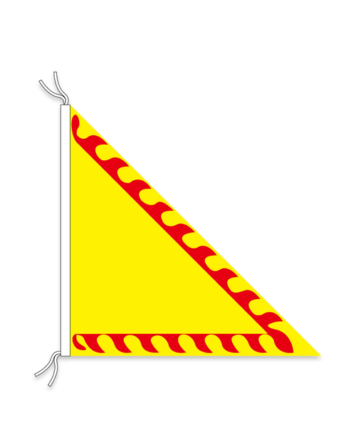 三角令旗 昇華旗幟<span>BA-C01</span>示意圖