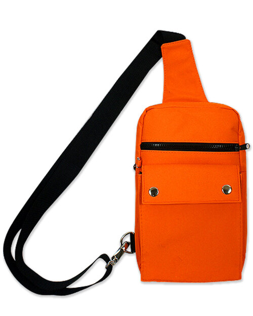 單肩後背包 側背包 訂製 橘<span>BAG-BKA01</span>示意圖