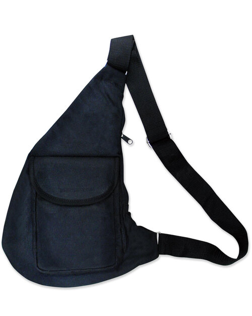 單肩後背包 側背包 訂製 黑<span>BAG-BKA02</span>示意圖