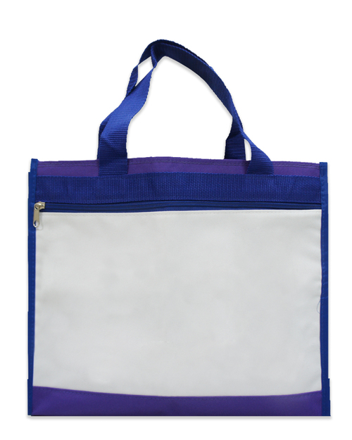 環保袋 立體袋 補習袋 訂製 紫<span>BAG-TT-C02</span>示意圖
