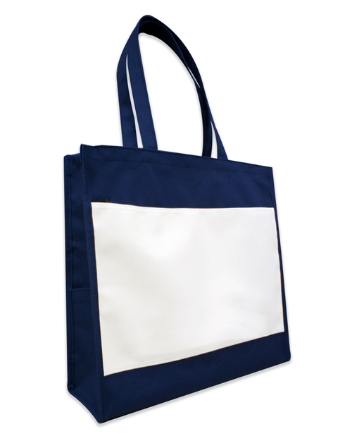 環保袋 立體袋 補習袋 訂製 深藍<span>BAG-TT-C03</span>示意圖
