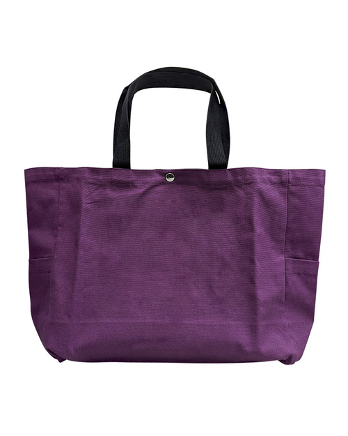 帆布 立體袋 紫色 拉鍊內袋<span>BAG-TT-C11</span>示意圖