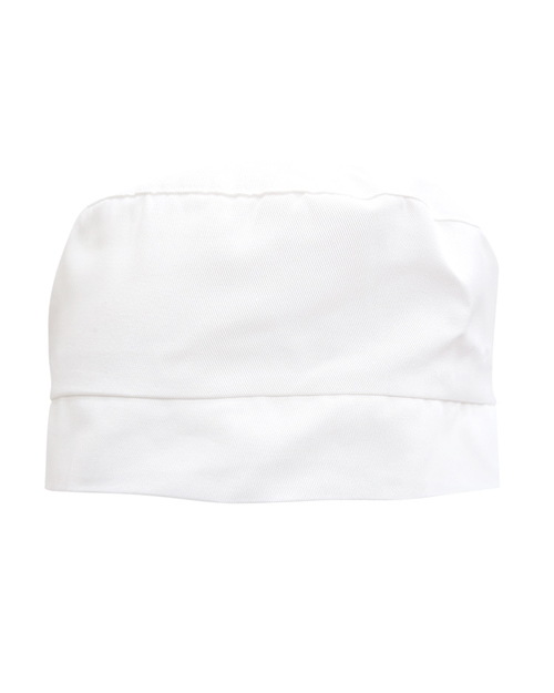 日式廚師帽 鬆緊帶半高帽  白色<span>CHC-CAN-A02</span>示意圖