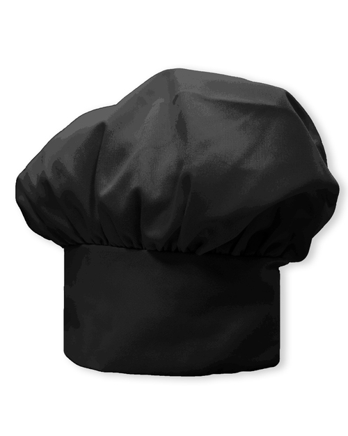 廚師帽香菇帽訂製-黑<span>CHD-CAN-05</span>示意圖