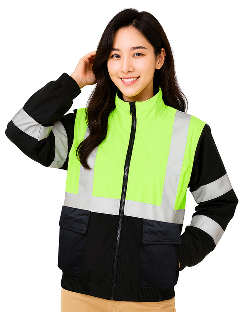 螢光黃反光脫袖夾克<span>COL.908</span>示意圖