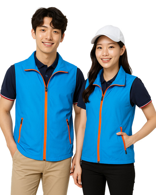 休閒網裡背心-藍配橘｜<span>G5310A</span>示意圖